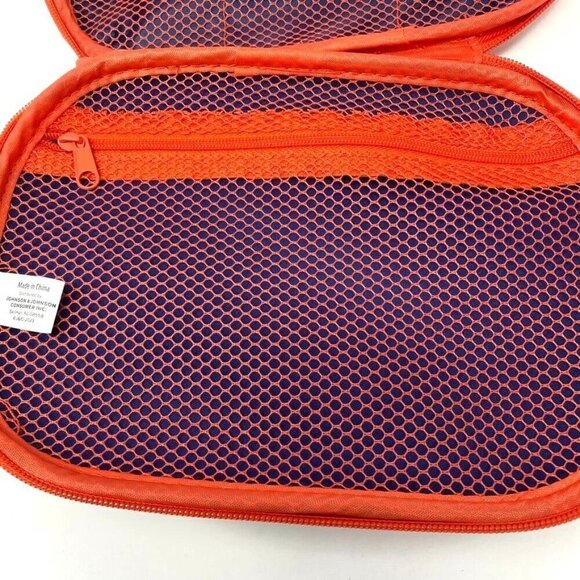 Johnson & Johnson American Flag Pattern First Aid Kit Zippered Shell Emergency - Picture 5 of 5